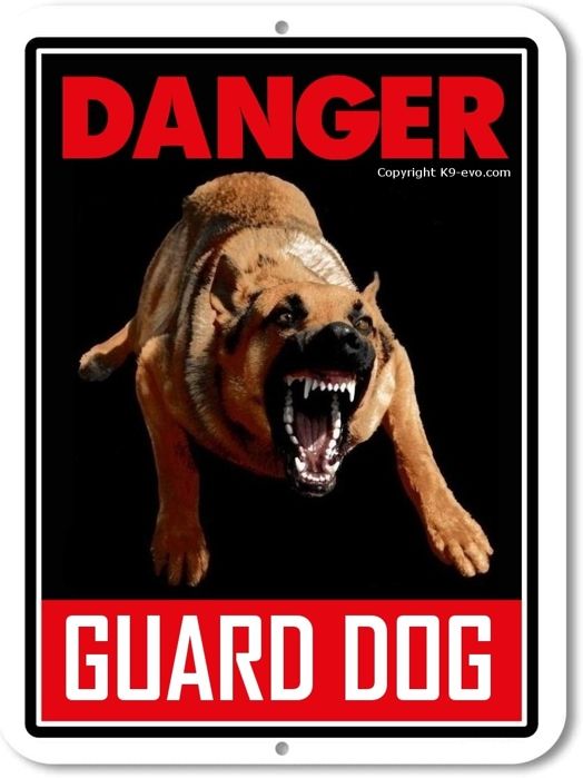 K9 Warning PVC